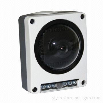 Dome Camera with Square Design, 650TVL Resolution, 1/3-inch Sony CCD, 10m Night Distance, OSD Menu